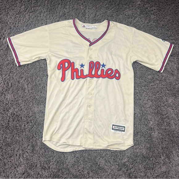 Majestic Other - Philadelphia Phillies Majestic Jersey Men's Small MLB Baseball Rhys Hoskins #17